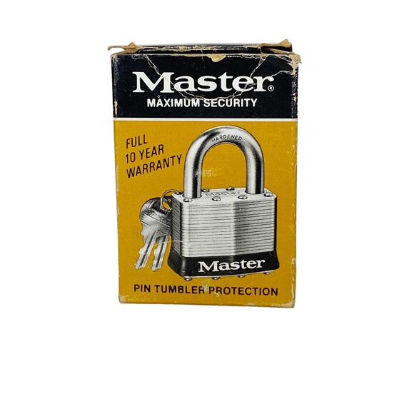 Vintage Master Lock #5 Pin Tumbler Protection Padlock - Picture 11 of 11